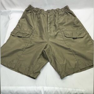 GUIDE’S CHOICE FOR ADVENTURE ARMY‎ GREEN CARGO SHORTS SZ 36 PREOWNED